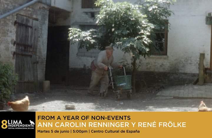 LimaIndie's tweet photo. @CCELima hoy 5 de junio #8LimaIndie

5:00 pm From year of non-events, de Ann Carolin Renninger y René Frolke (Alemania, 2017, 83 min)
7:00 pm Inland sea, de Kazuhiro Soda (Japón, 2018, 122 min)
9:00 pm Interior, de Camila Rodríguez Triana (Colombia, 2017, 87 min)

INGRESO LIBRE https://t.co/HObMUsEmaU