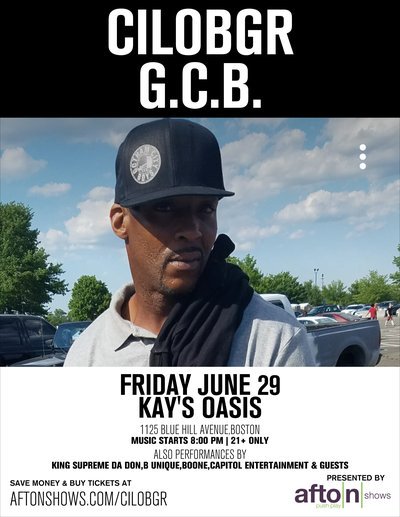 June 29th Come Out &amp; Support GothamCityBoys Own <a href="/CiloBgr/">CiloBGR</a> at Kay's Oasis IN Boston Ma. I got your tickets available! DM ME! TALENTED RAPPER Cilo will be performing some of his New Tracks! Don't miss a Great evening We Litt FOR BOOKINGS CONTACT <a href="/ivysmall11/">La'Toya</a> We Work! THIS IS GOTHAM!