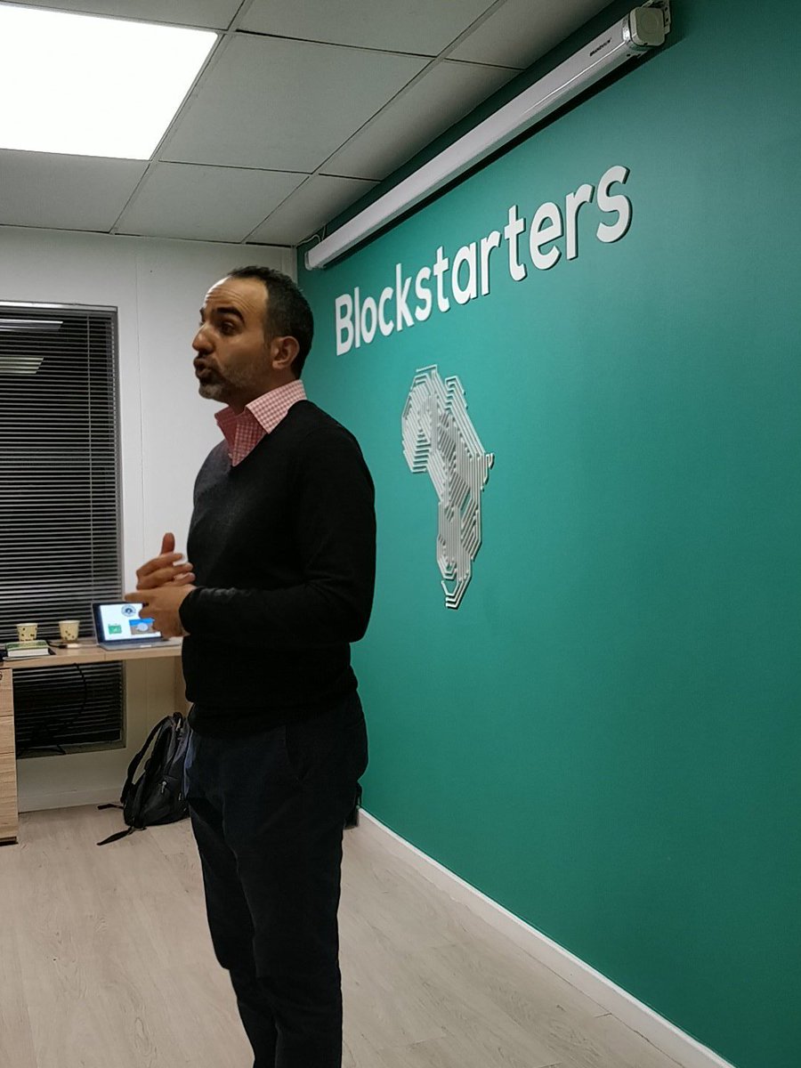 BlockStarters's tweet photo. @farzamehsani discussing the power of collaboration in the #blockchain #cryptocurrency industry at the #blockstarters launch event tonight! https://t.co/9krGjSvwM7