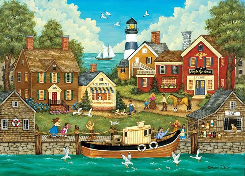 And now in America,  Bonnie White is a very popular artist , it’s more Folk Art than Naive. Lots to look at too.  She has a great website with plenty of new pictures.
