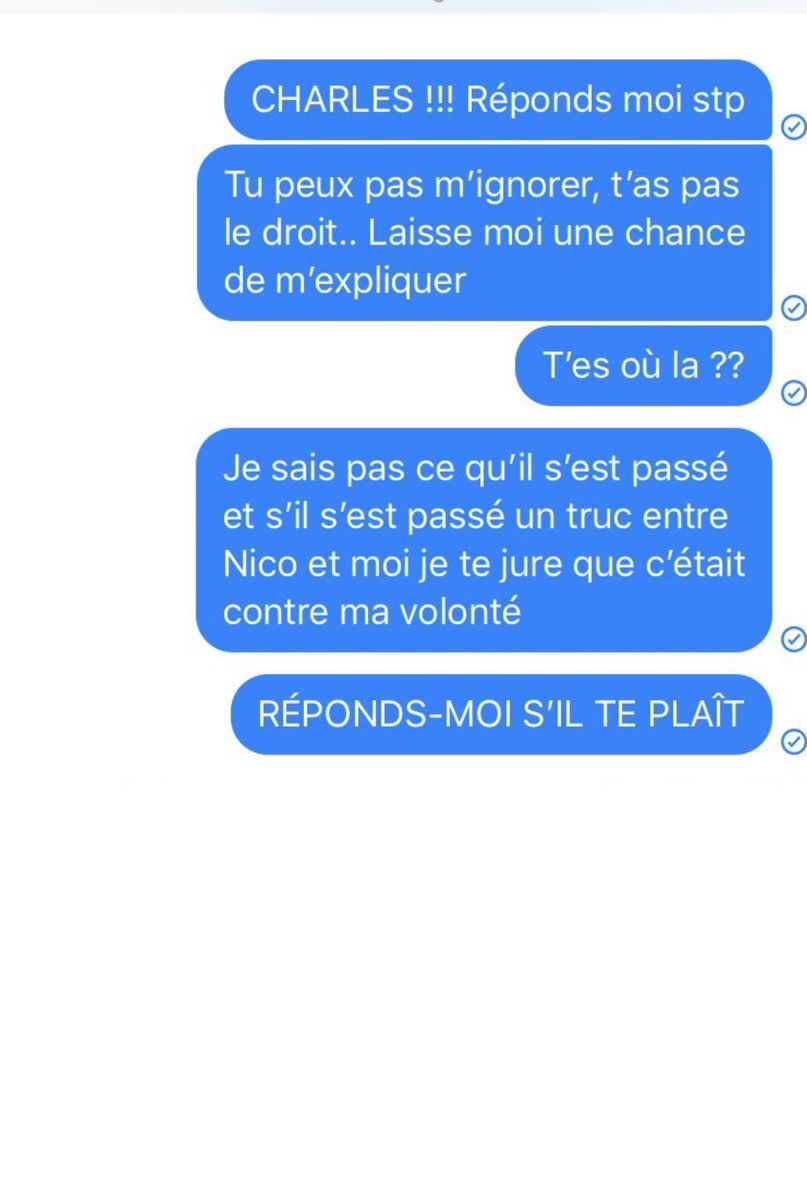 Skam France Bilal Stan Charles And Manon Chat June 5th M Please Answer Me You Can T Ignore Me You Don T Have The Right Let Me Have One Chance To Explain