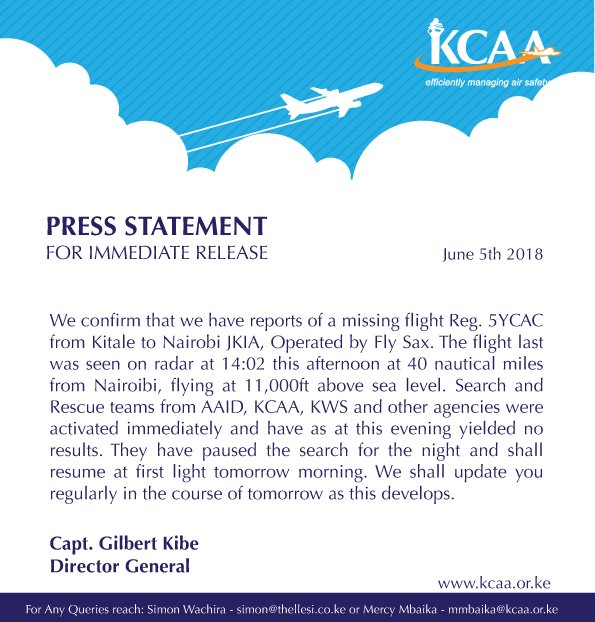Kenya Civil Aviation Authority tweet media
