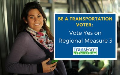 TransForm_Alert's tweet photo. Today is election day! #BayArea, please vote @yesonrm3 to improve the reach and quality of mass transit and biking/walking around the region! #CAPrimary #CAPrimaryDay #CAvotes #RM3 https://t.co/ibN86wyZTp