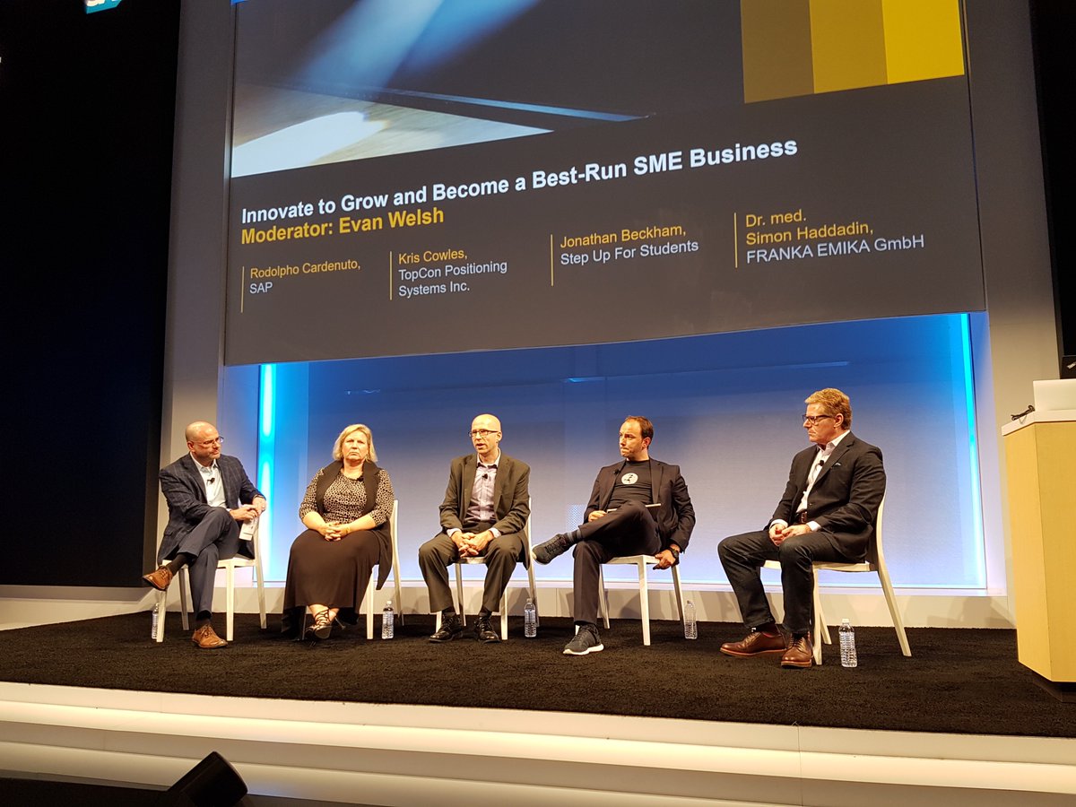 Simon Haddadin, CEO &amp; Co-founded Founder @FRANKAEMIKA on stage at #SAPPHIRENOW 
Theater 3
#SAPByDesign <a href="/SAPCloudERP/">SAP Cloud ERP</a> <a href="/SAPMidsize/">SAPMidsize</a> <a href="/saps/">Michael Swanson</a>