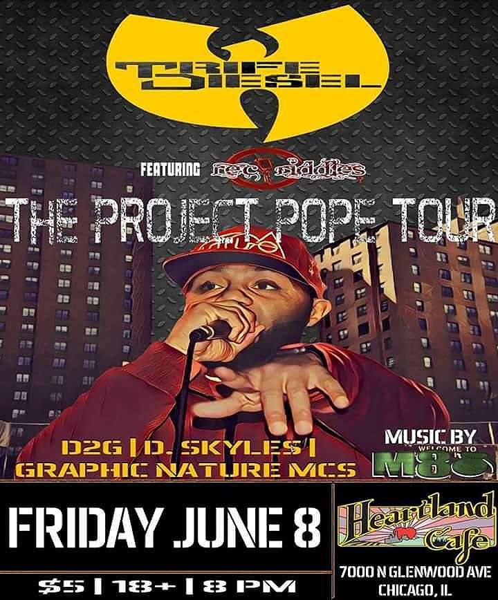 DSKYLES's tweet photo. This Friday!!! #ProjectPopeTour #TheodoreUnit #HeartlandCafe #PettyLaFamilia #GNMC #GoIll #SupportYourPeople https://t.co/yOWrkCMeVi