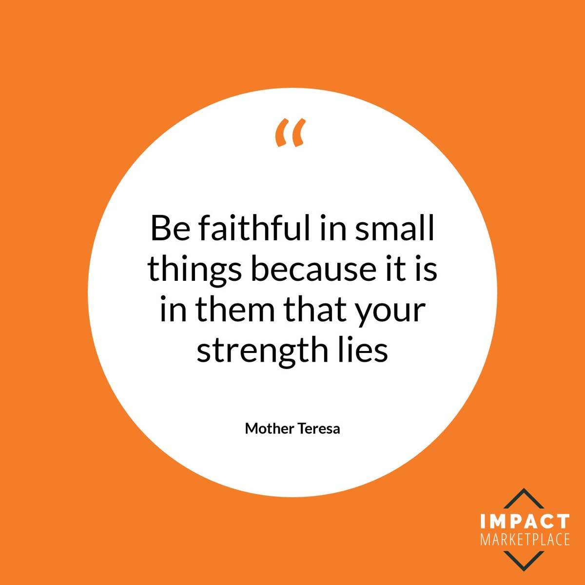 impctmrktplace's tweet photo. #TuesdayThoughts at @impctmrktplace are all about the #quotes that #inspire us to do the work we do! #quoteoftheday #Inspiration #ImpactInvesting #MotherTeresa #KingdomImpact https://t.co/kaJDtPD82B https://t.co/8EetYPghcz