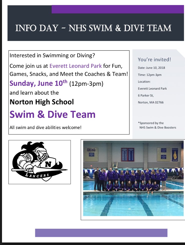 Attention anyone interested in Swim and Dive!