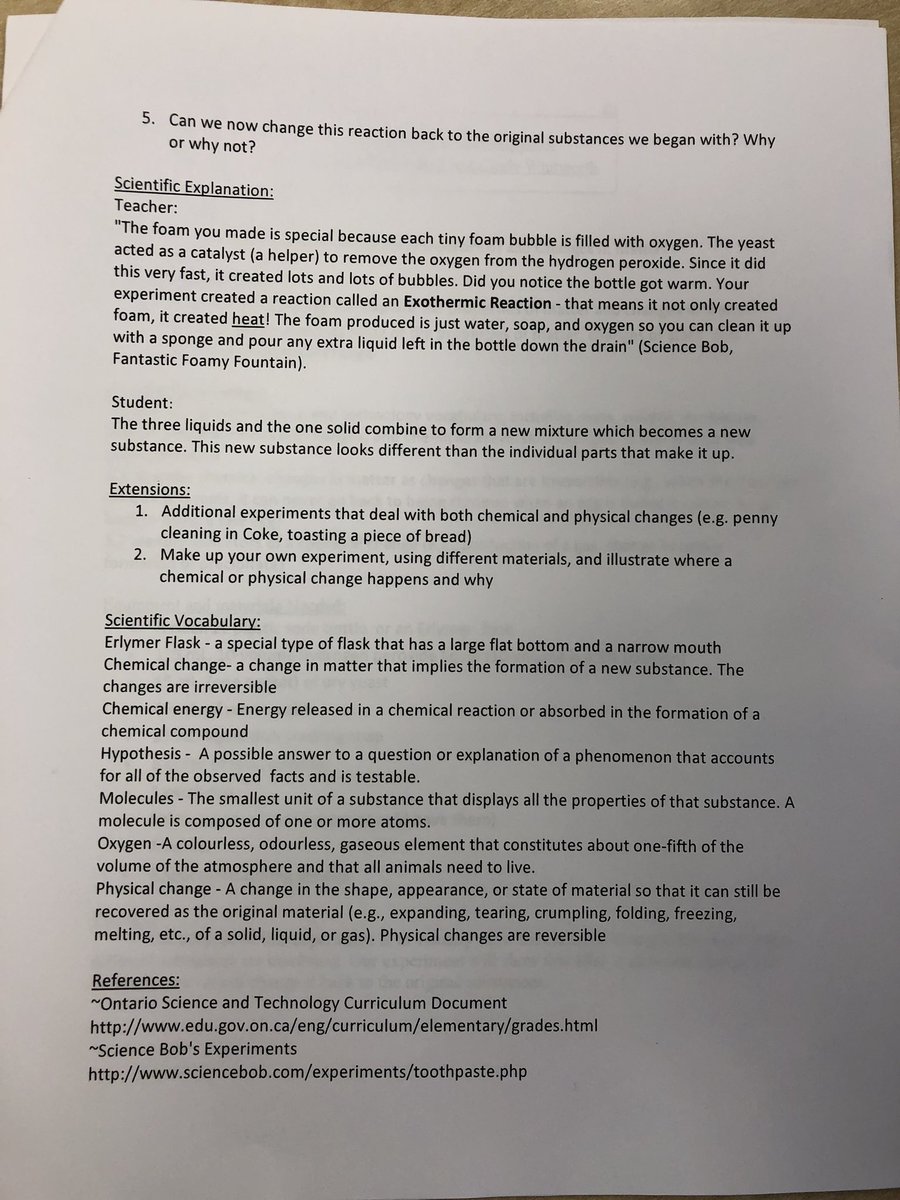 ACESC_OH's tweet image. Here’s the #LabProcedure for #ElephantToothpaste!