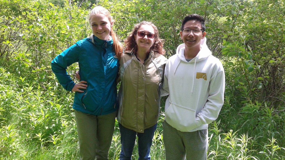SPHHSToxicology's tweet photo. Victoria, Jean, and Sara had a great time yesterday at the Diversity of Life Nature Walk and Talk! Thank you to the Applied Health Sciences Advisory on Mental Health and Well-being Graduate Student Subcommittee for putting this event together! #HelloFromTheOutside #Mentalhealth https://t.co/GOzBXRIZWw