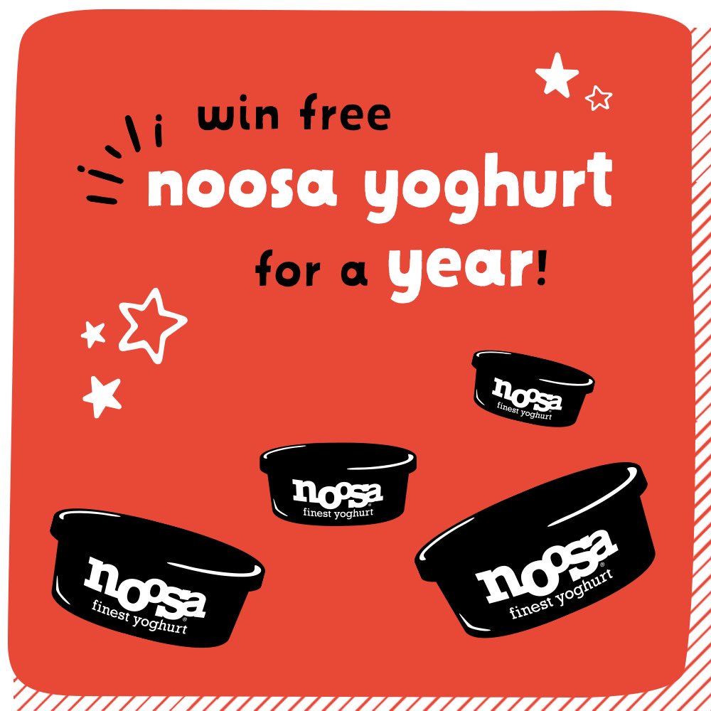 noosayoghurt's tweet photo. Free 👏 noosa 👏 for 👏 a 👏 year! 👏 
Join Cream of the Crop for your chance to win. https://t.co/AEydXsBW0B https://t.co/R1O0mD3aAd