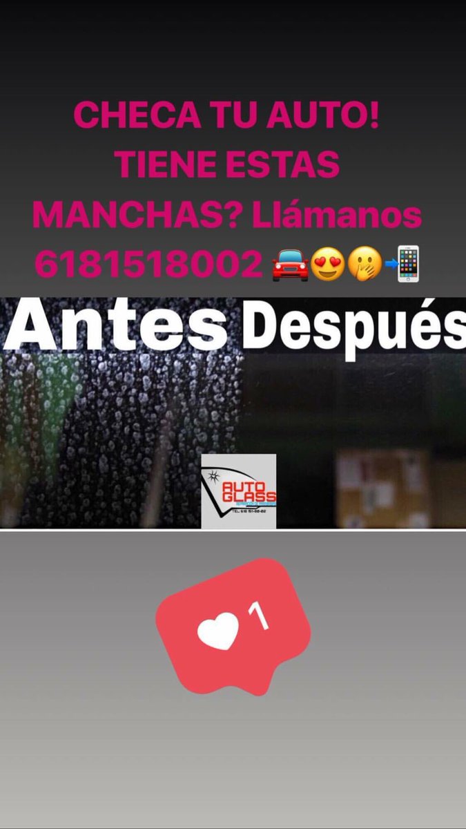 RpPARABRISASDgo's tweet image. ✅ PULIDO DE PARABRISAS PARA QUITAR MANCHAS DE LLUVIA ÁCIDA ✅

Que esperas?! Llámanos 📲 6181518002 
Contamos con servicio a domicilio 🚘

#productosdealtacalidad #losmejoresenDurango #consientetuauto 😍🤭🚘🥇