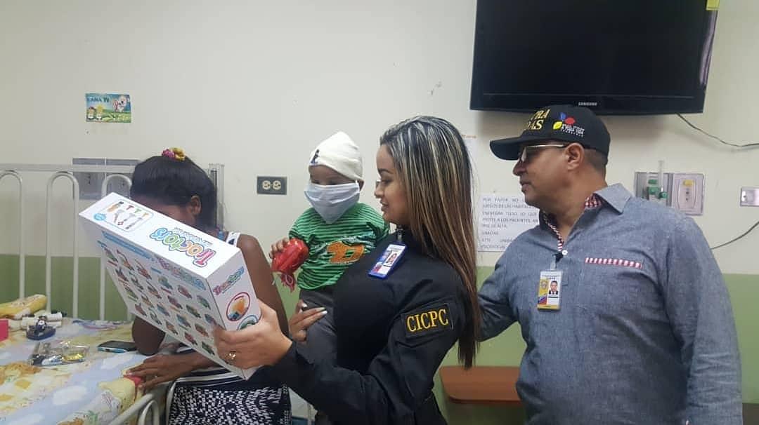 #CICPC llevó alegría a niños y niñas del Oncológico Razetti.