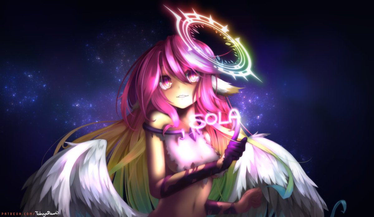 I was commissioned to draw Jibril from. #nogamenolife. 