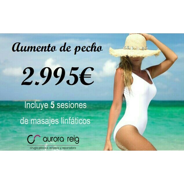 *AUMENTO DE PECHO 2.995€*

Corrige insuficiencia o descolgamiento con el #tratamiento de mamoplastia de aumento y armoniza tu silueta este verano.

Incluye equipo médico, prótesis y seguimiento pre y post quirúrgico. Además de 5 sesiones de masajes linfáticos.
 
T. 601 239 732