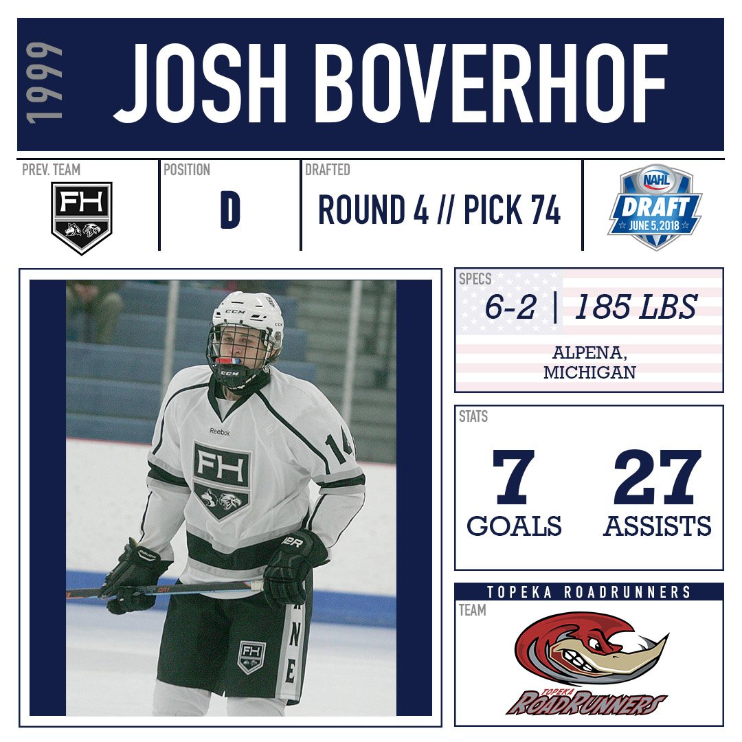 Topeka Pilots Hockey on Twitter "Topeka's final pick of the NAHLHockey NAHLDraft is Josh