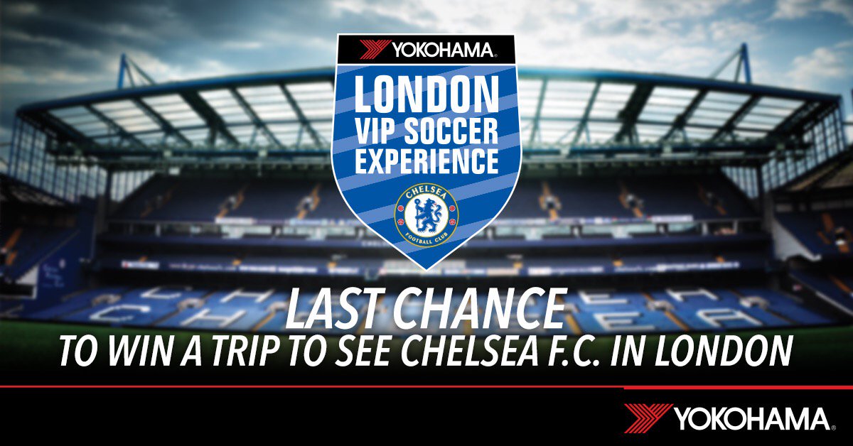 One week left to enter the London VIP Soccer Experience!
<a href="/YokohamaTire/">yokohamatire</a> is bringing 2 <a href="/AztecSoccerMA/">Aztec Soccer - Youth</a> players to London to meet the <a href="/ChelseaFC/">Chelsea FC</a> players! Registration by a parent is quick! ow.ly/4FCN30klu7N  <a href="/AztecGirlsDir/">Aztec Soccer Girls</a> <a href="/AztecBoysDir/">Aztec Soccer Boys</a> @AztecAcademyDir <a href="/AztecsoccerDOC/">Aztec Soccer Club</a>