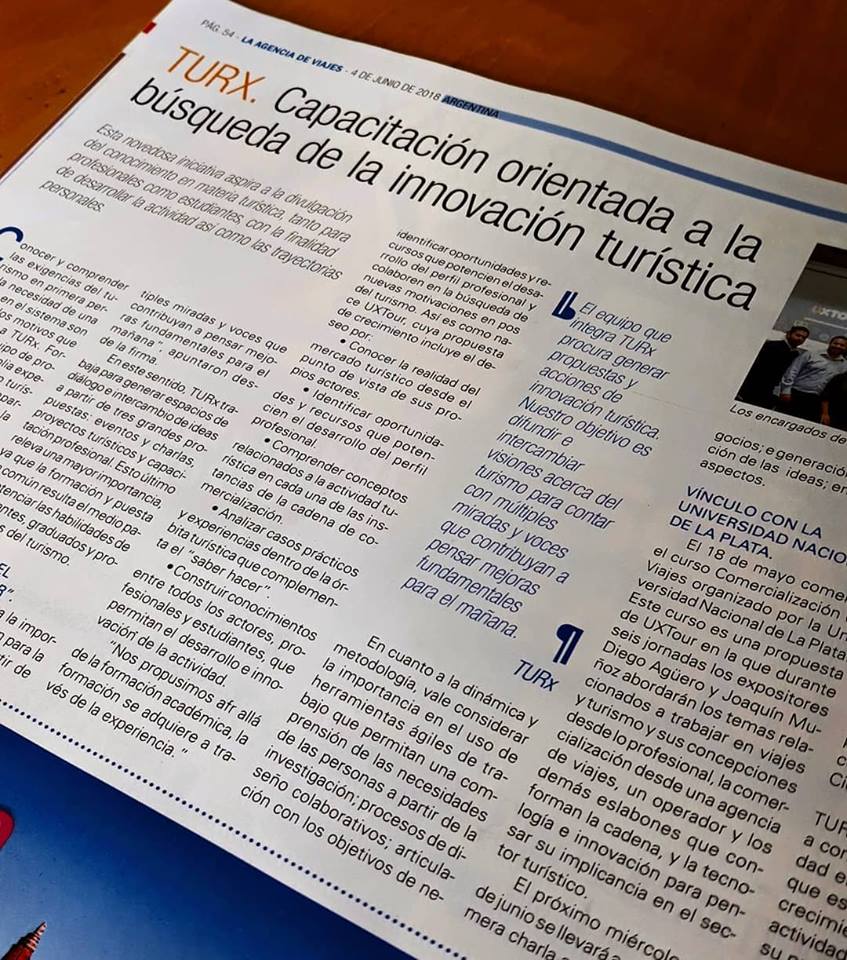 UXTour's tweet image. Estamos muy contentos de contarles que salimos en la tapa del medio gráfico hispanoamericano más importante sobre #Turismo 💪👏
Muchas gracias a nuestros amigos de @LadeviArgentina por la nota a #UXTour y el apoyo a seguir creciendo 👌🌎
issuu.com/ladevi.argenti…