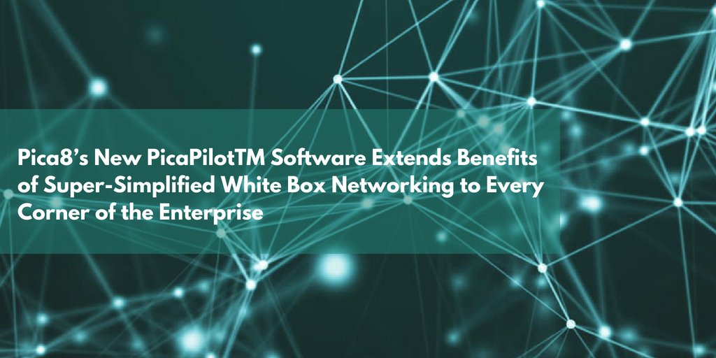 Pica8's tweet image. [SOLUTION BRIEF]: Read our latest Pica8 #solutionbrief, #PicaPilot™ Software Extends Benefits of Super-Simplified #WhiteBox #Networking to Every Corner of the #Enterprise hubs.ly/H0cwwG_0