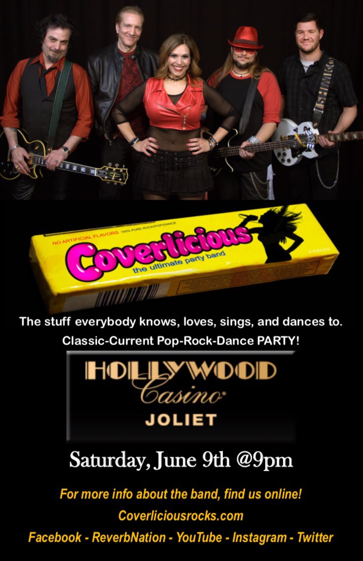 This Saturday we’re at the Hollywood Casino in Joliet!