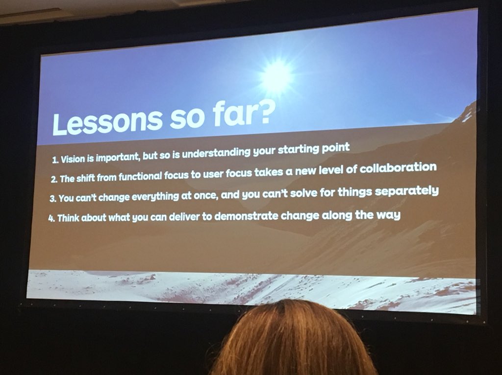 Point 3 sums up me take away for me. Slow and steady holistic change to the digital landscape enables you to achieve the best outcome for your employees. #DEX2018