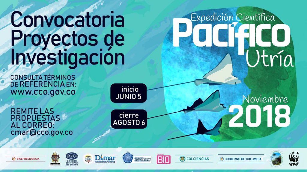 Abrimos convocatoria de proyectos para la 1era Expedición Científica Pacifico 2018! Más info en cco.gov.co