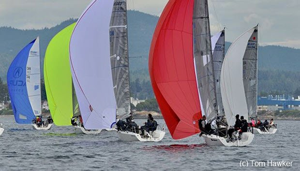 Slow start for Melges 24 Worlds sailingscuttlebutt.com/2018/06/05/slo…