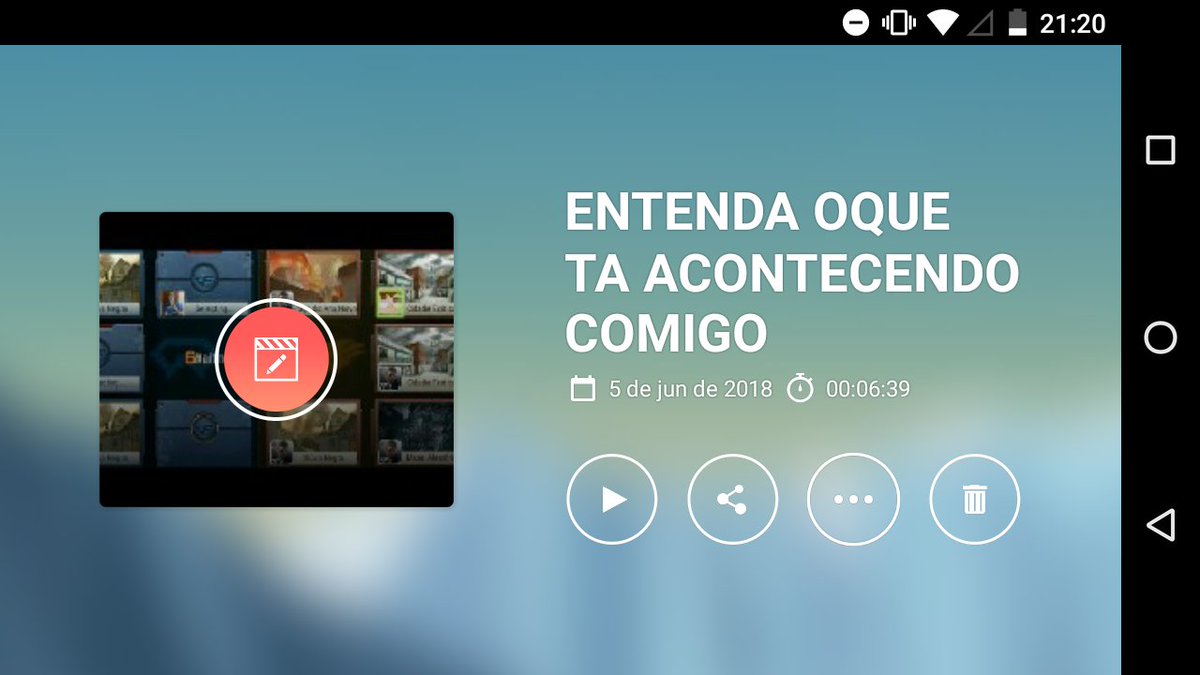 Amanhã tento acabar