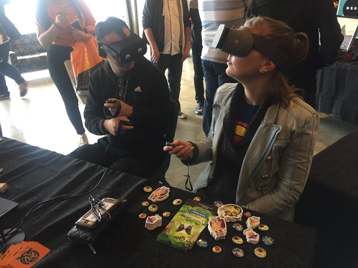 runawayplay's tweet photo. We had a wonderful time showing off @FlutterVR in the @nzgda booth at Christchurch @Armageddonexpo this year! Thanks to all the lovely people who came along, played and enjoyed the adventure! 🦋 https://t.co/htH96t4ufx