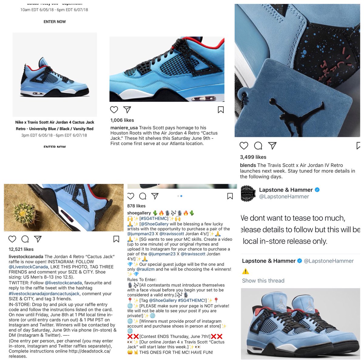 snkr_twitr's tweet image. Cactus Jack 4 raffle and info so far

Laceupnyc raffle
bit.ly/2swKNvg

RSVPgallery raffle
bit.ly/2kS3J3I

SNKRS 
bit.ly/2J7Db8U

SNK 
bit.ly/2Hgck92

SNS raffle soon
bit.ly/2kLD6gx

Xhibition raffle
bit.ly/2Jd904q

#snkr_twitr