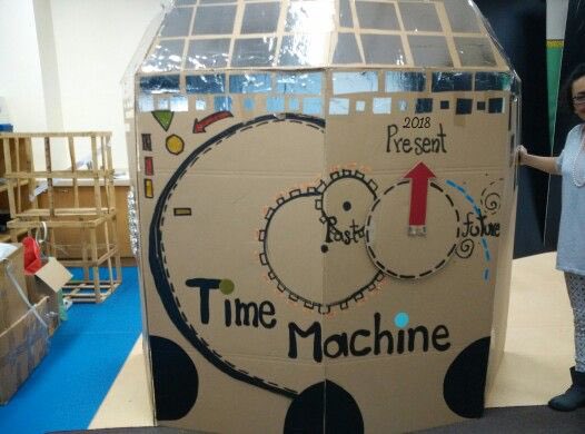 BoxwarsBrum's tweet photo. Yesterday evening we built this cardboard time machine to fast forward in time to the 1st July and envision #BoxwarsBrum. Looking forward to building a city of cardboard wonders under Birmingham’s majestic railway arches. Watch this space. https://t.co/XgKAxttfJi https://t.co/wyY7D0hLmw