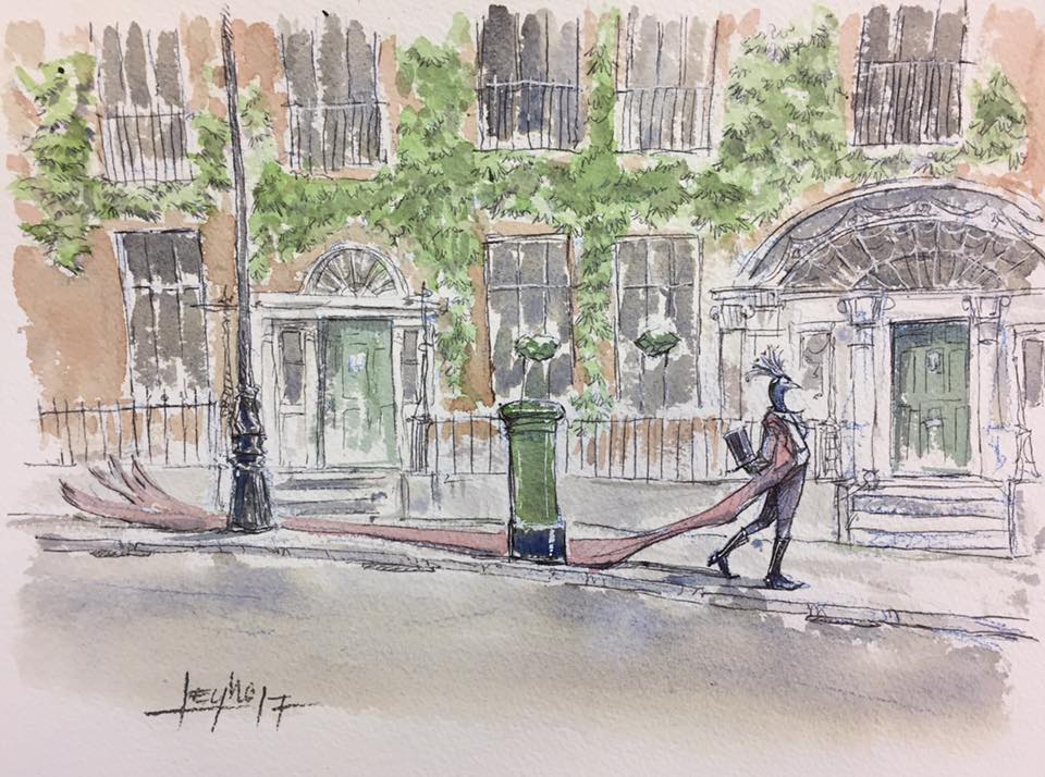 dublinsketchers's tweet photo. @Dublinsketchers on Sun 10th June from 2pm around Eccles Street and George's Church for @drawingonjoyce for @bloomsdayfest. We'll be exhibiting our #Ulysses sketch books in @JamesJoyceCentr between 4-5pm. Also check out @OC_Gallery exhibition launch at 3pm on the same afternoon. https://t.co/cPrpNz1xrS