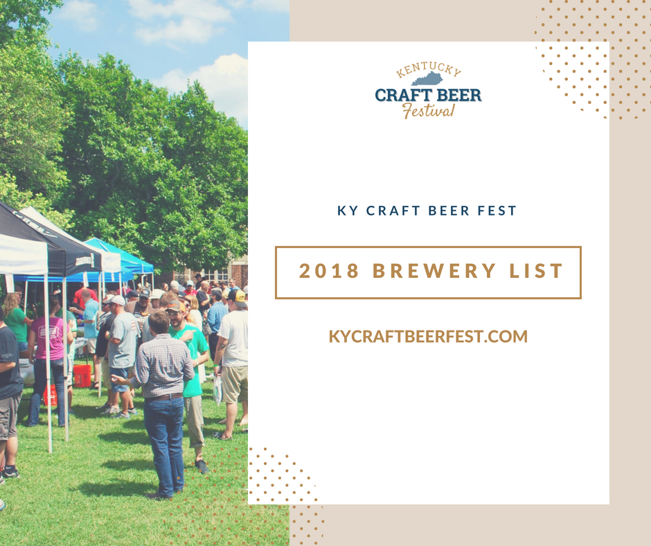 kycraftbeerfest's tweet photo. The 2018 #KYCraftBeerFest Brewery List is now live on the website with more breweries than ever before. Check out the list of 20+ breweries you will be able to try on June 16th, but only if you get your tickets before they sell out! Tickets here → https://t.co/H8J89cUGvL https://t.co/77kPb4x5Ok