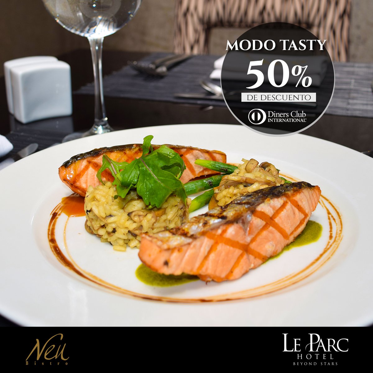 LeParcHotelEc's tweet photo. #ModoTasty  #ModoDiners ha disfrutarlo en #NeuBistro @LeParcHotelEc 🥂 https://t.co/by5FFSJpKq
