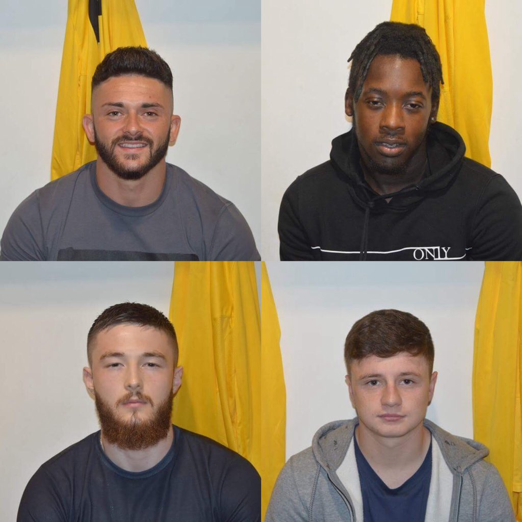 <a href="/georgmcc/">George</a> - Centre-back
<a href="/bradmaz98/">brad maslen-jones</a> - Centre-midfielder
<a href="/TristanTM7/">Tristan Matthews</a> - Centre-midfielder
<a href="/EliBako_/">Eli Bako</a> - Attacking-midfielder

<a href="/CallumJPowell/">Callum Powell</a> - Winger
<a href="/matthewblairc11/">Matthew Campbell</a> - Winger
<a href="/Cairns99Joe/">Joe Cairns</a> - Forward
Bradley Fewster - Forward

(2/2) #V9Academy