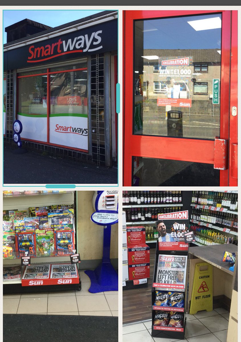 Claire_NewsUK's tweet photo. #smartways #fauldhouse kicked off #suncelebration promo today nip in and
1) take your selfie 
2) post it on social media
3 don’t forget your #suncelebration 
For your chance to win £1000💰💰💰 https://t.co/ugBE1Yd41l