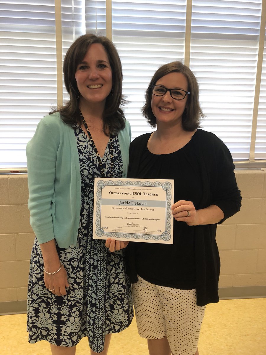 RMHS_ESOL_Dept's tweet image. Congratulations to our very own team leader Ms. Jackie DeLucia for being awarded @MCPS #ESOL Teacher of the Year! Well deserved! @RMHS_Principal @EICESOL 🎉🎉