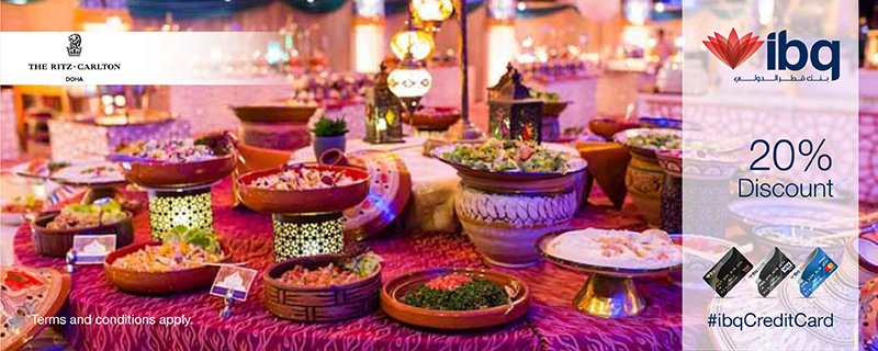 Use your ibq credit card and get 20% discount on Iftar and Suhoor at the Ramadan tent, The Ritz-Carlton, Doha
For reservations, please contact 4484 8000
#ibq #ibqCreditCard #RitzCarlton