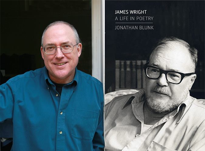 Ohioana's tweet photo. #30Books30Days Day 12: A new biography takes a look at 1 of the greatest American poets of the 20th Century. JAMES WRIGHT: A LIFE IN POETRY by poet, critic, essayist, & radio producer #JonathanBlunk is a finalist for the #OhioanaBookAward in the About Ohio or an Ohioan category. https://t.co/jjAjNlyxCh