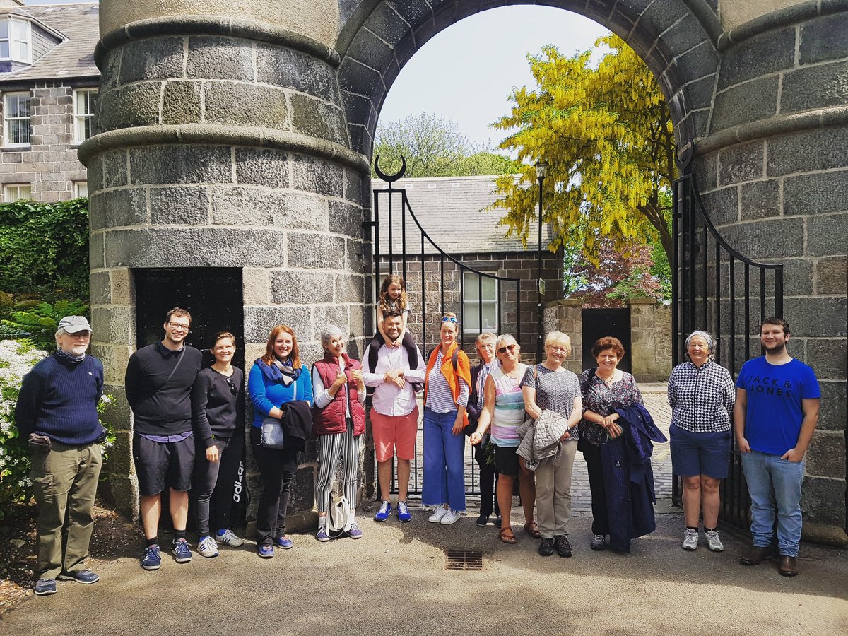 Great to have such a good turnout on our new tour of #OldAberdeen