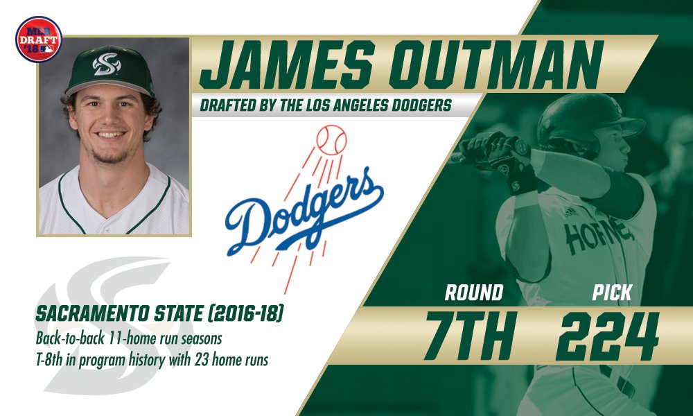 Congratulations to James Outman who was selected in the 7th round of the #MLBDraft by the Los Angeles Dodgers. #StingersUp