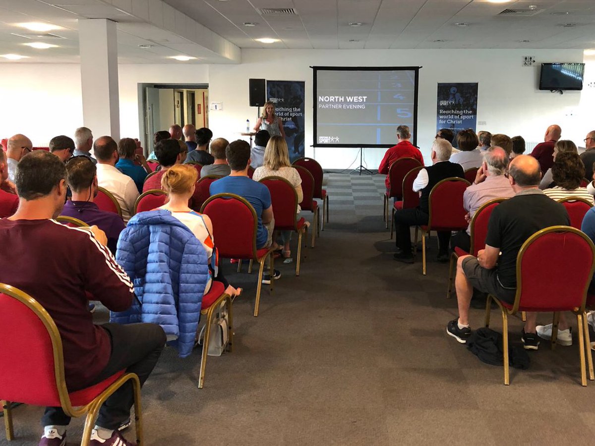 CIS_UK's tweet photo. Awesome to see many old and new faces at tonight’s North West England Partner Evening 😀

And brilliant to share how God’s at work in the 🌏 of sport 👌 https://t.co/JLIvPTE5zJ