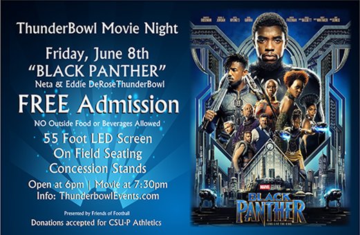 CSUPFoundation's tweet photo. Did you get to go to this great event last week? This week they are showing #BlackPanther and admission is #FREE! #PuebloCO https://t.co/69vPFOIj6V