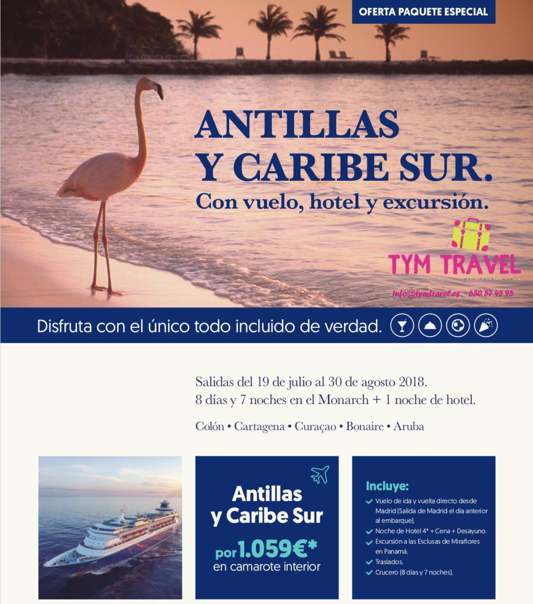 tymtravel_es's tweet photo. #OfertaEspecial #Crucero #Caribe 😍 Consulta sin compromiso #ViajaConTymTravel #ViajesTymParaTodos #HayMuchoMundo https://t.co/m8LeVMc0zI