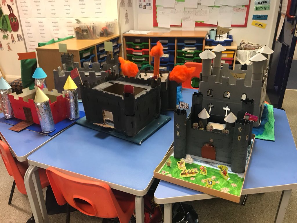 Thank you to everyone who attended Year 1's castle exhibition this afternoon! Well done to all of Year 1 who worked so hard building their castles over half term. They were all amazing! #castles #junkmodelling #halftermproject #homework #creativecurriculum #learningisfun