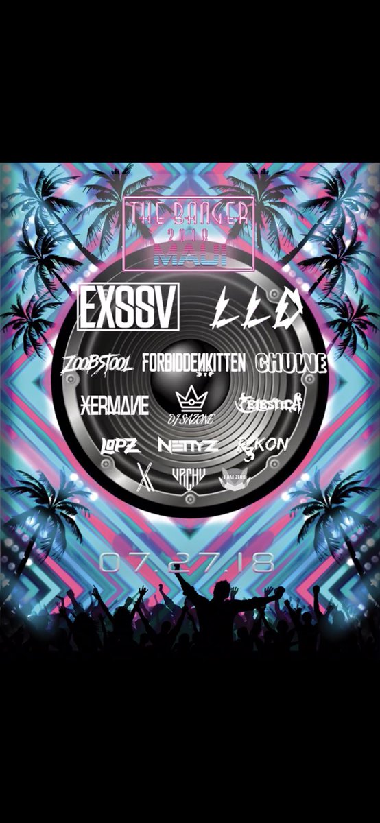 VrchuOfficial's tweet photo. July is gonna be MASSIVE!
Zoobstool and Friends: 07/07/18
The Banger 2018 - Maui: 07/27/2018
#VRCHUSeason https://t.co/o6aJ8vuH2e