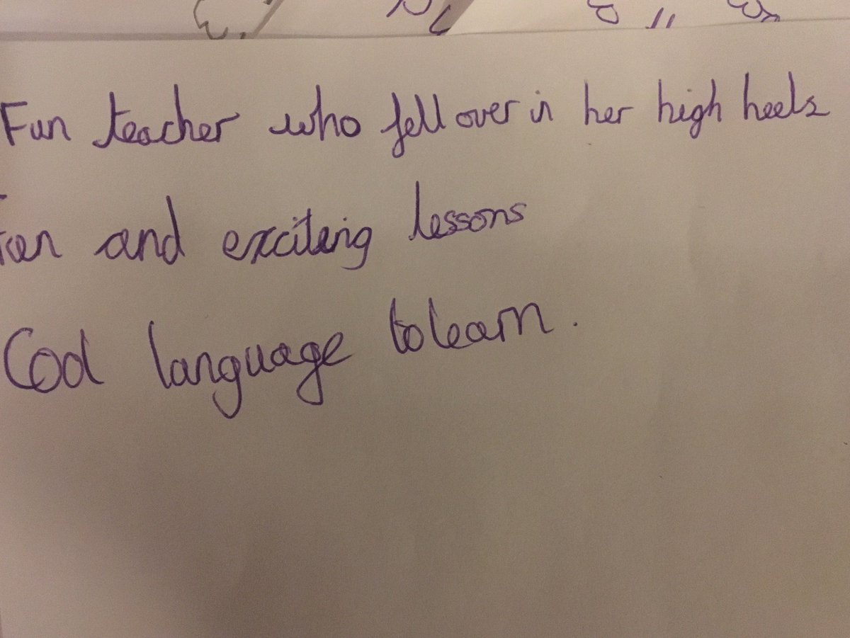 NewHallClassics's tweet photo. Feedback from my lovely Year 6 Latin group! Definitely the best start in life! #BSiL #LatinforLife https://t.co/iwAWbyBRV9