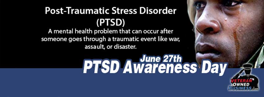 VeteranOwned's tweet photo. June 27th is #NationalPTSDAwarenessDay! In light of today's very public suicide in NYC, we are sharing our #PTSD and #SuicidePrevention post a couple of weeks early https://t.co/q4iVjvksZI #PTSDResources https://t.co/0qP6WpICOh