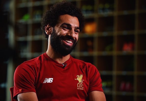 EPLBible's tweet photo. 🗣“I play video games. PlayStation 4. FIFA 18, mostly, with Liverpool. I pass the ball to myself.” 

- Mo Salah. 😂😂 https://t.co/EQ7gpqwmWD