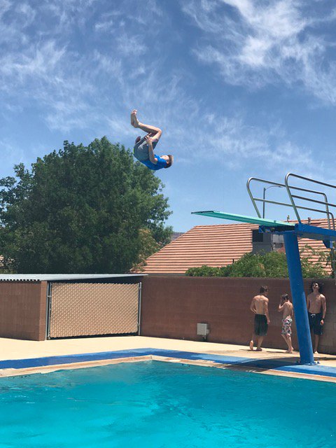 Boys from the Stone Ridge and Sand Stone campuses had a blast at the Hurricane City Pool!