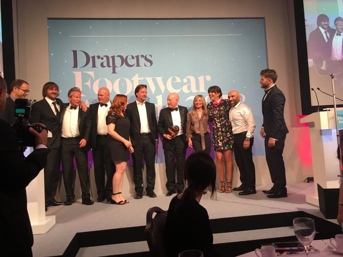 Congrats to Dune Group winners of Multiple Footwear Retailer @ # Drapers Awards 2018